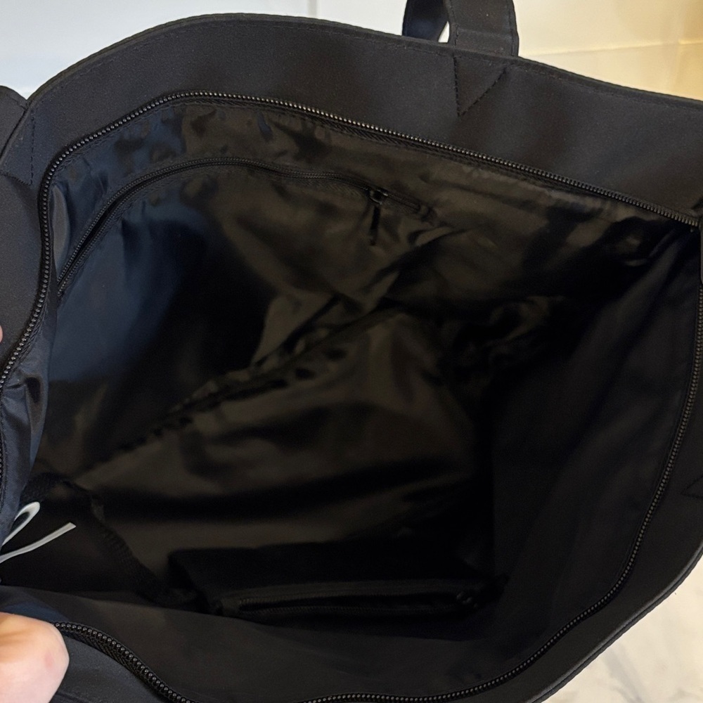 Black Tote Bag with Horse Embroidery - Picture 6 of 9